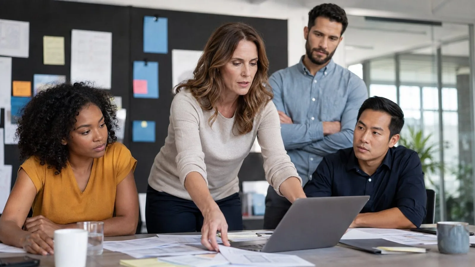 A manager reclaims delegated work during a review