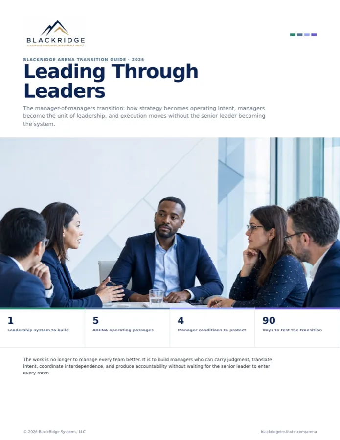 Leading Through Leaders cover