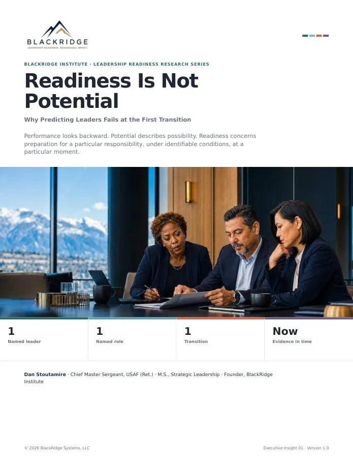 Readiness Is Not Potential cover